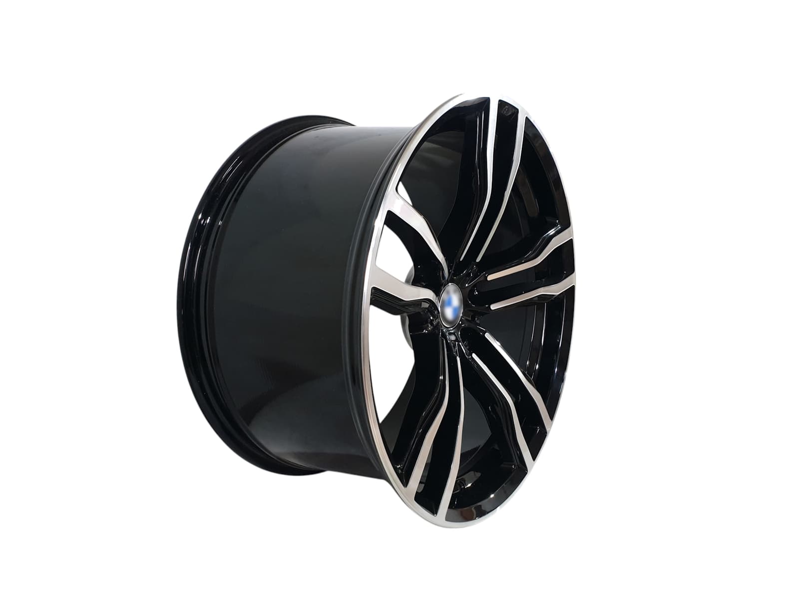 R21 Chrome Black (різноширокі) Диски на BMW X5 F15 2013-2018 року 3