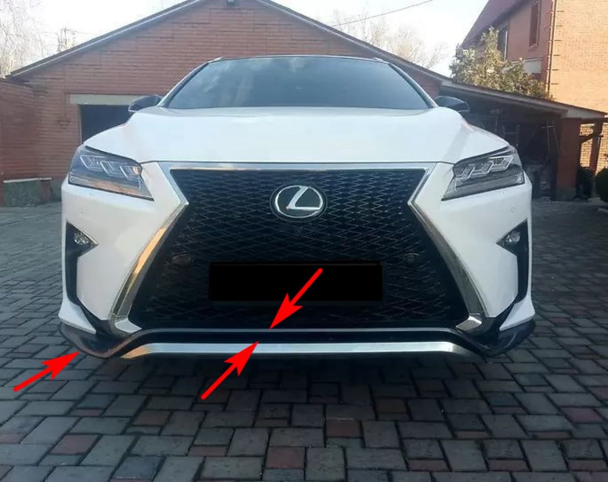 Спідниця губа переднього бампера F-Sport Lexus RX 2015-2019 5211248010 5