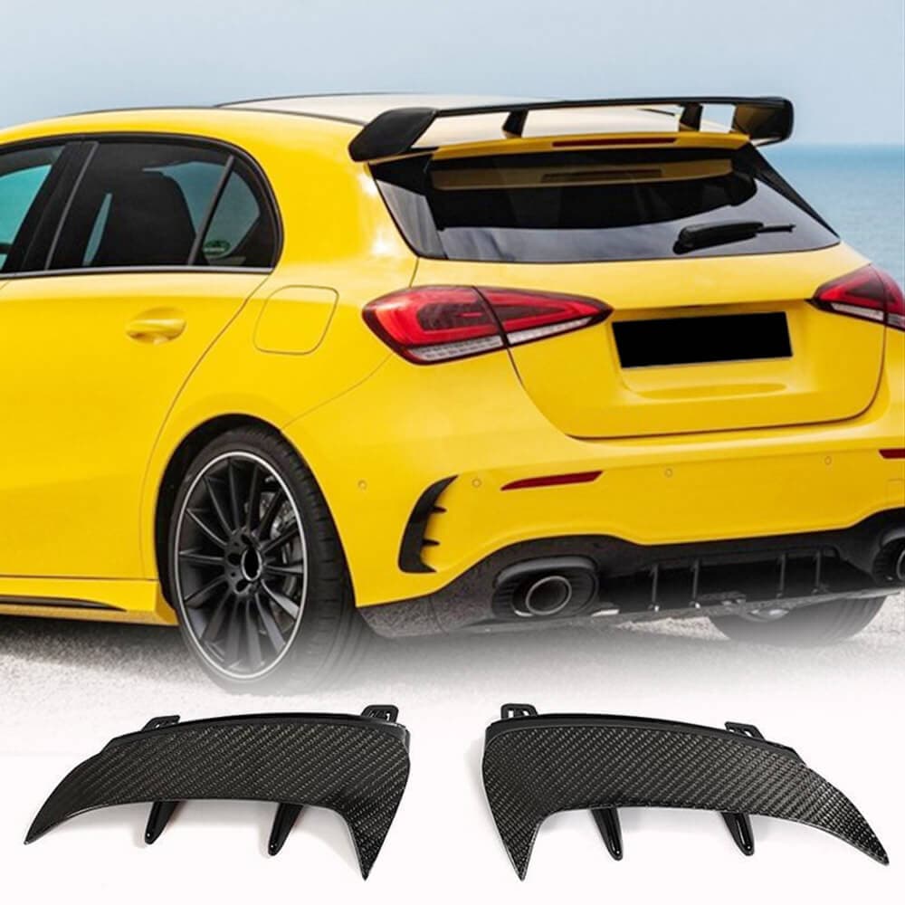 Накладки на задній бампер (для A45 AMG 2021-2023, Карбон)
