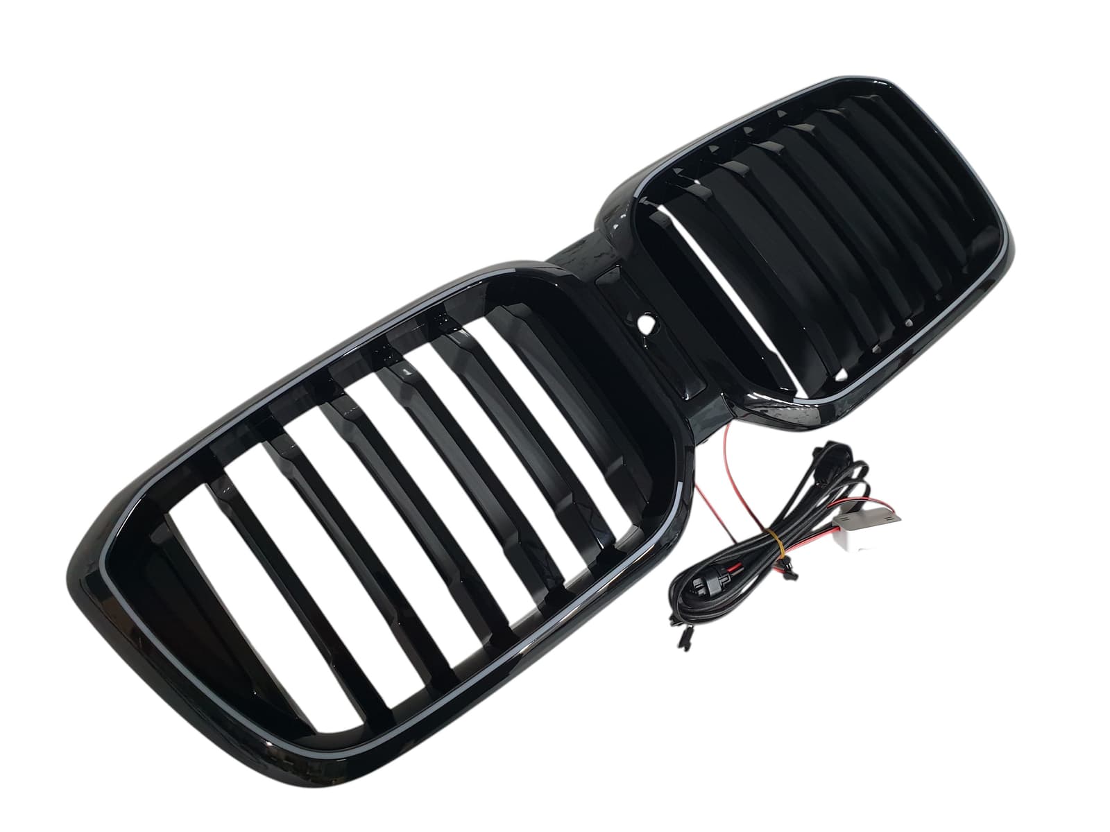 Ніздрі Чорний глянець LED (Iconic Glow) 1bar на BMW X3 G01 2022-2024 року 5