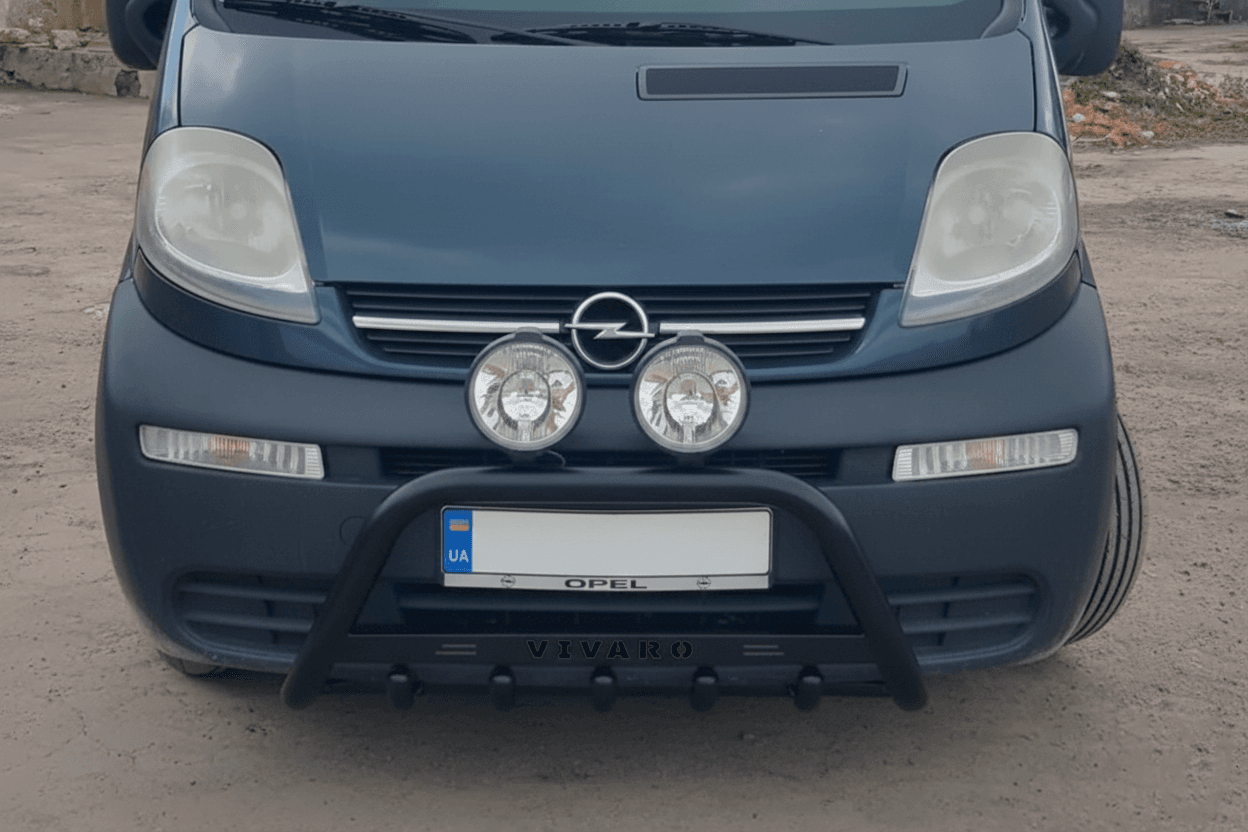 Кенгурятник WT004 Black (нерж.)