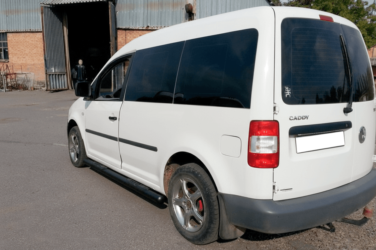Бічні труби BB001 Black (2 шт., нерж) d60, Стандартна база 4