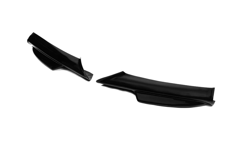 Передні Flap накладки (для E90 M-Sport 2005-2008, чорний глянець, 2 шт) 2