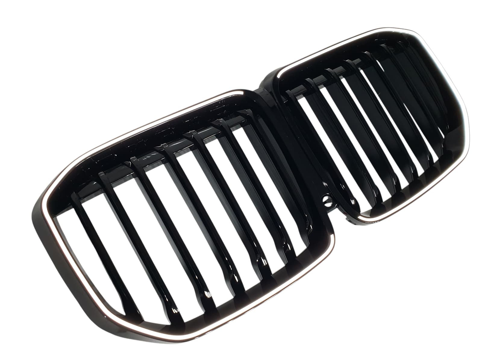 Ніздрі Чорний глянець LED (Iconic Glow) 1bar на BMW X7 G07 2018-2022 року 2