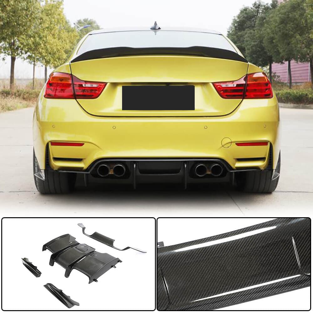 Дифузор заднього бампера V1 (для F82/F83, Карбон)