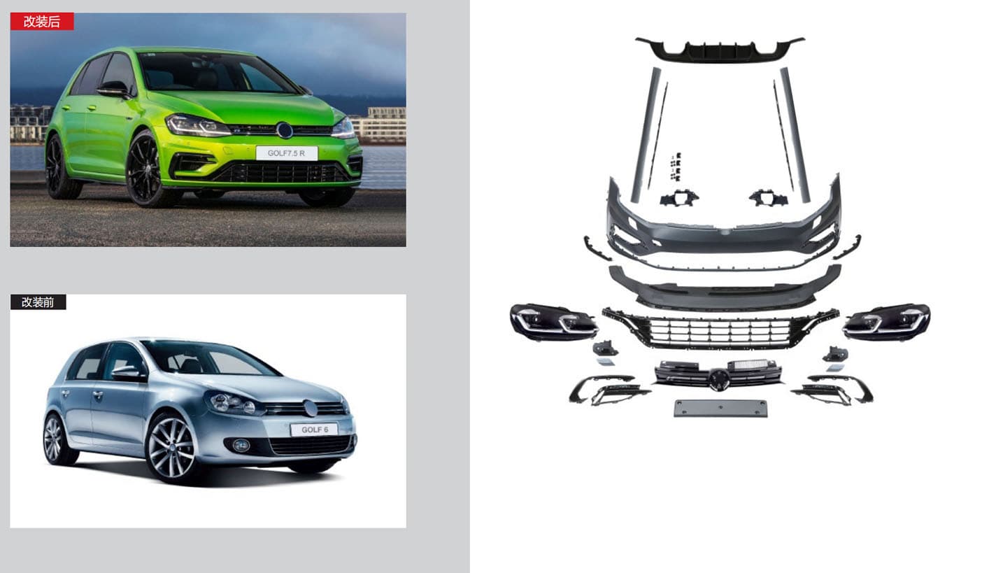 Комплект рестайлінгу в Golf 7R 2021+