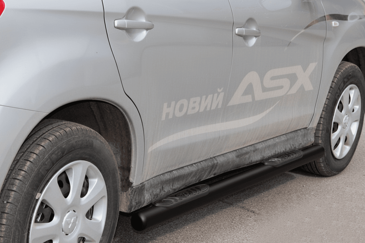 Бічні труби BB002 Black (2 шт., нерж.)