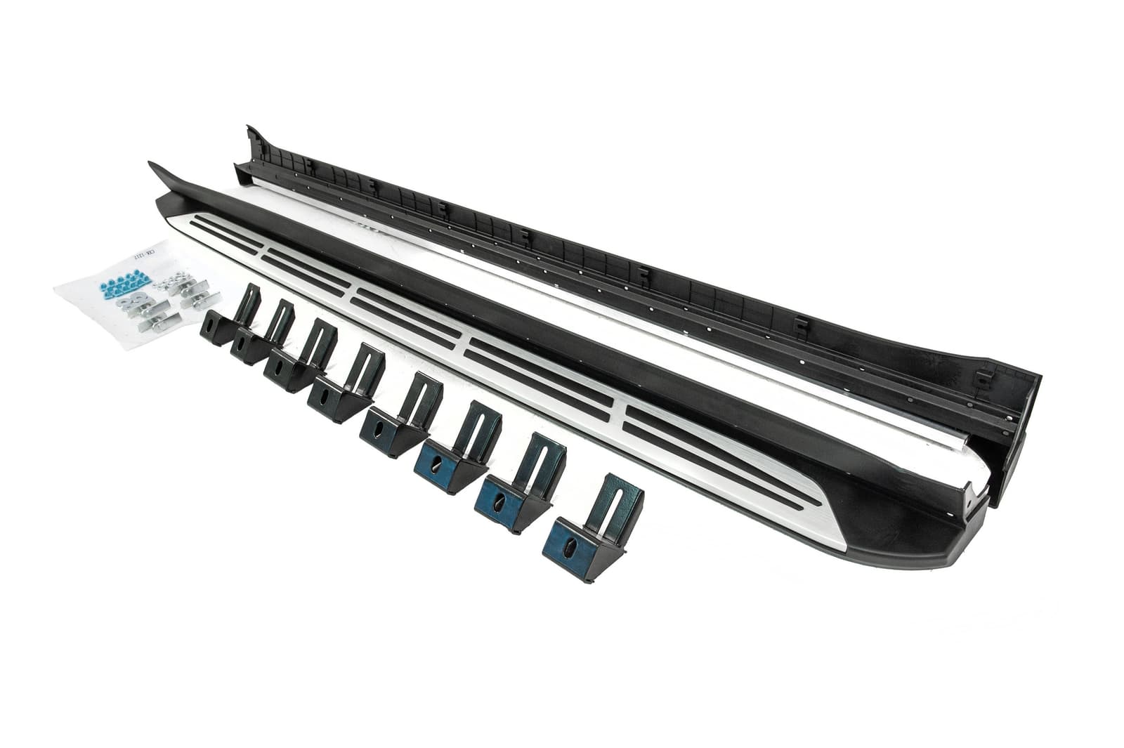 Бокові пороги OEM V2 (2 шт, алюміній + пластик)