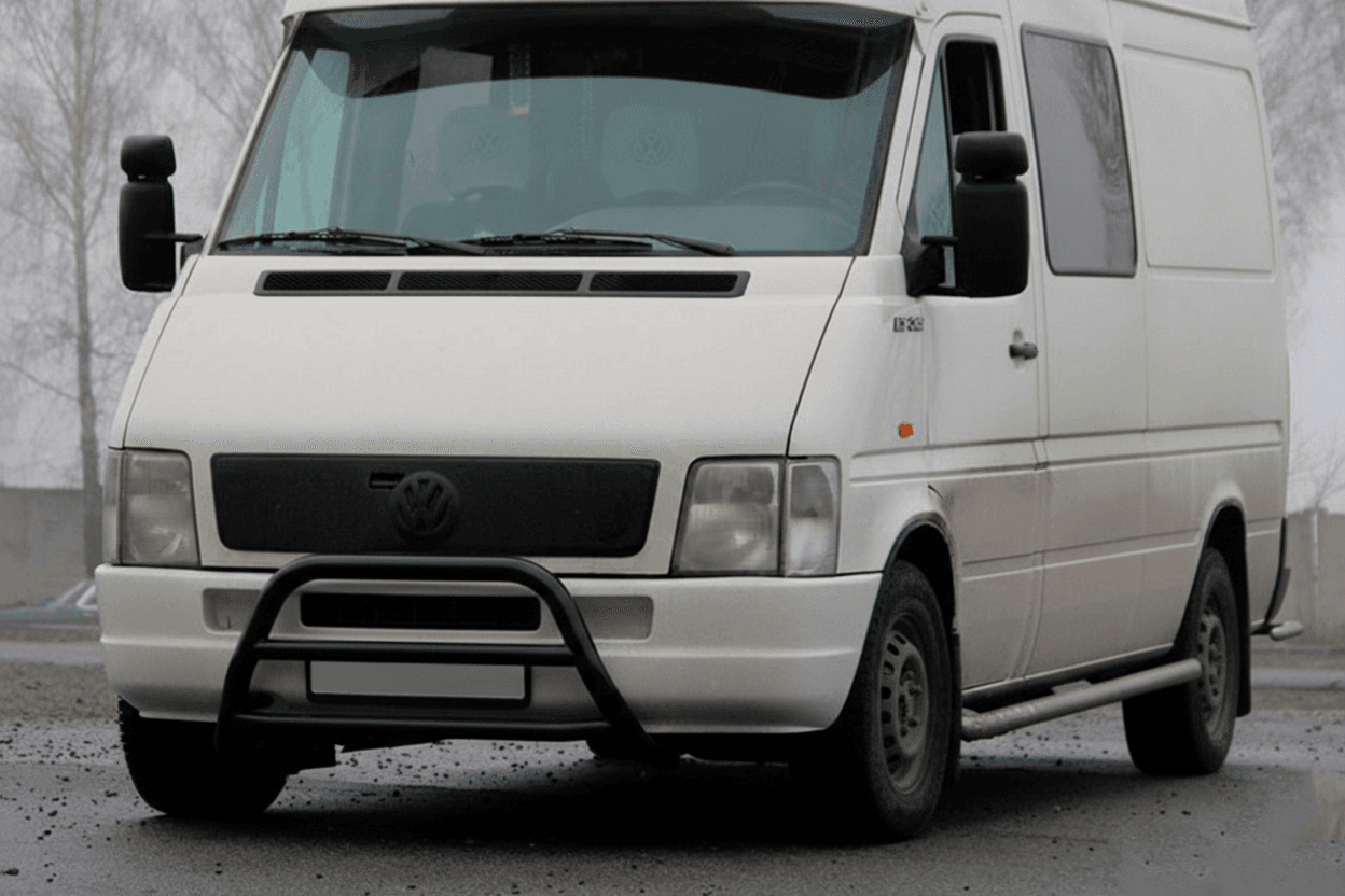 Кенгурятник WT022 Black (нерж)