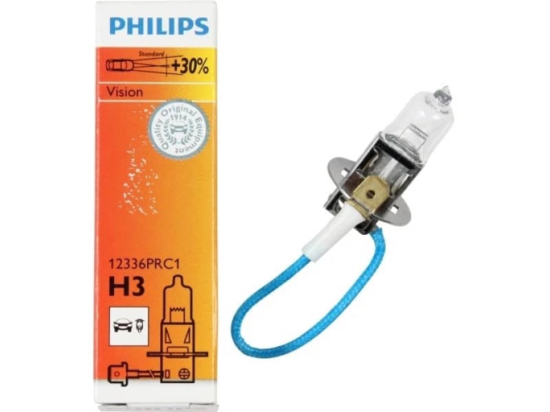 Лампа головного світла Philips H3 55W 12336PR Premium +30%