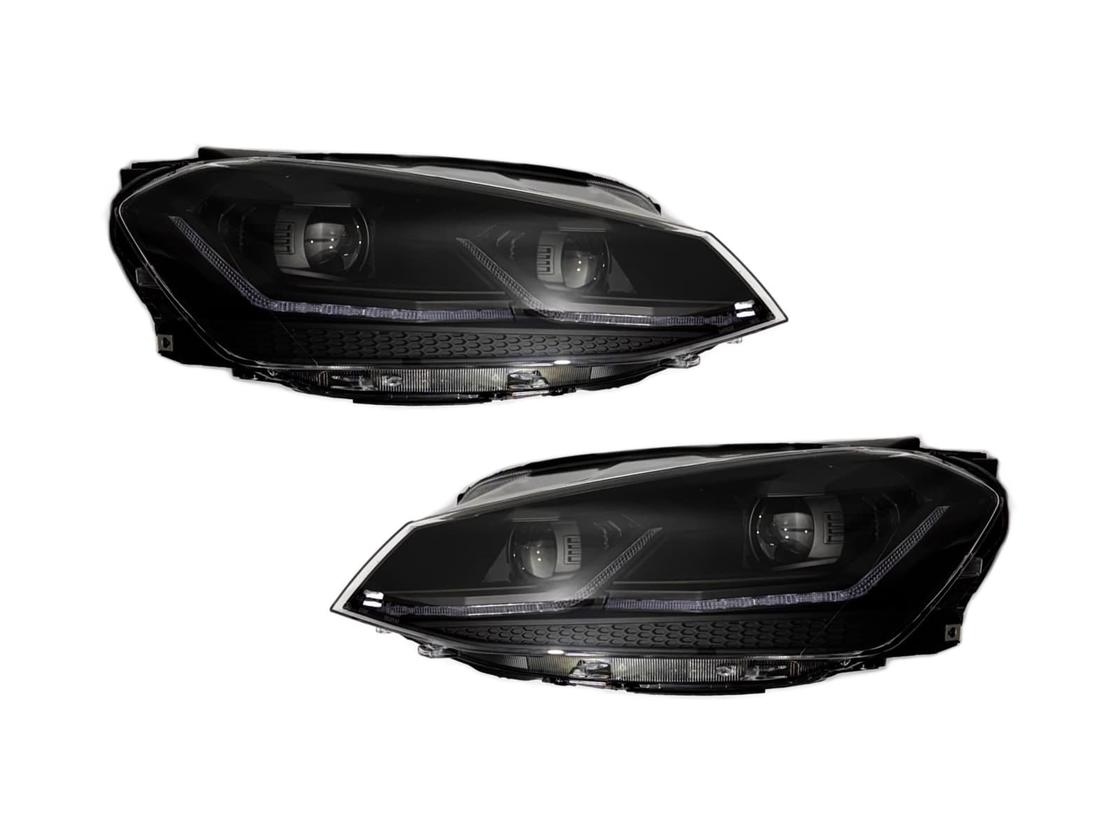 FULL LED BLACK фари Volkswagen Golf 7 2012-2016 у стилі рестайлінг 7.5