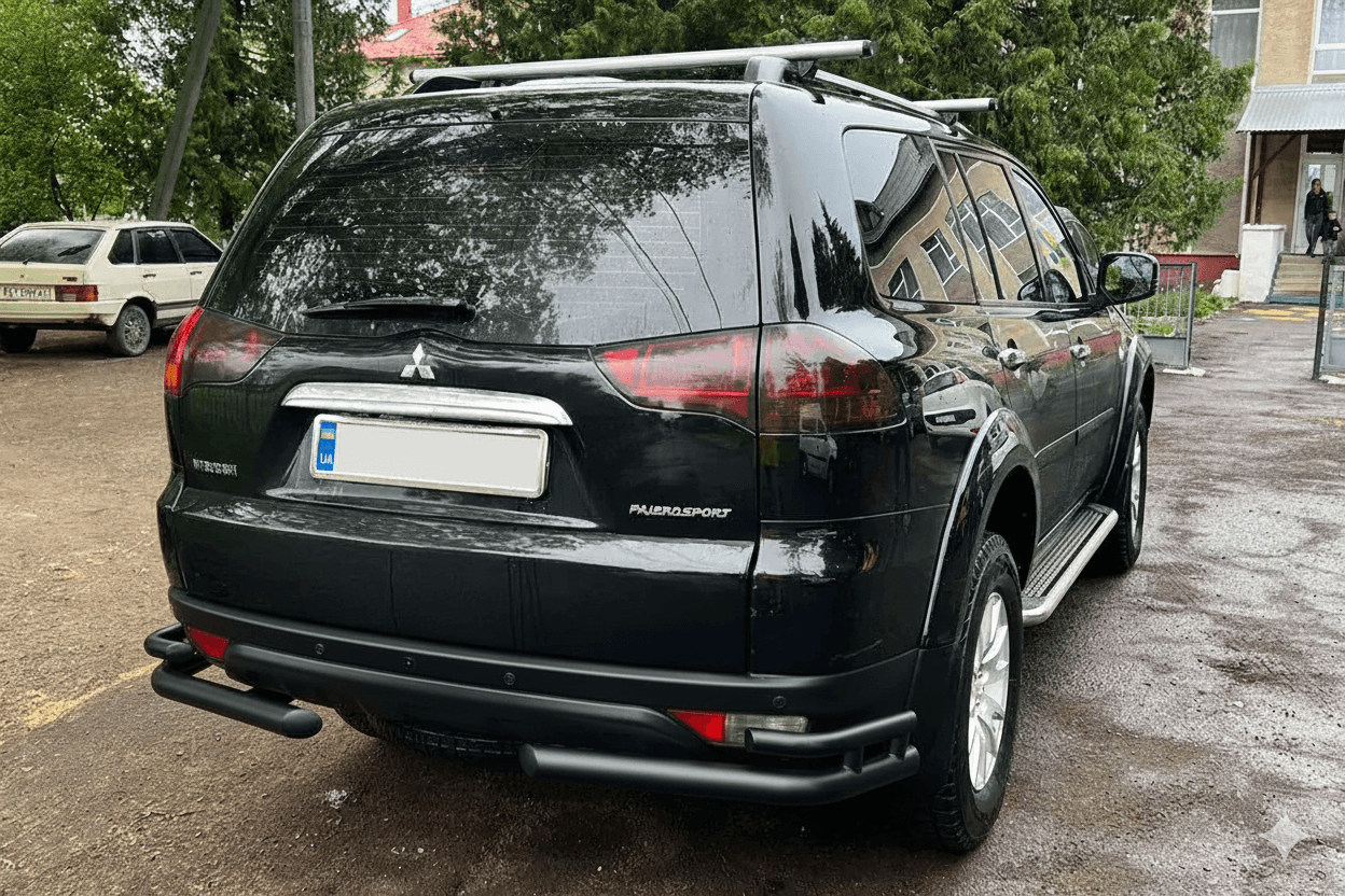 Задній захист AK003-Double Black (2 шт., нерж)