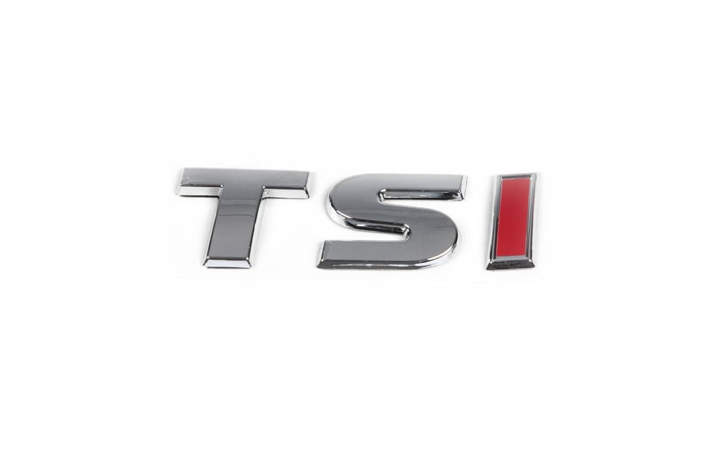 Напис TSI (косою шрифт) T - хром, SI - червона 4