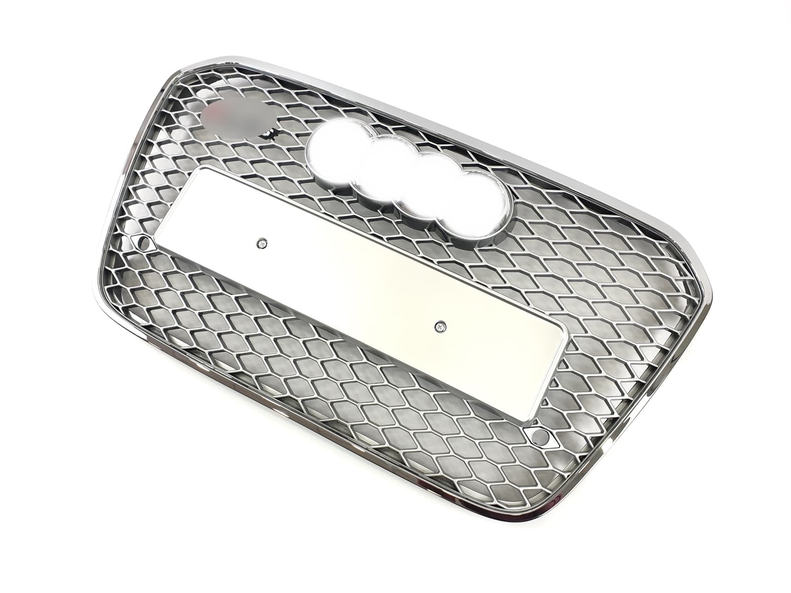 Решітка радіатора Silver Chrome (в стилі RS6) на Audi A6 C7 2011-2014 року 3