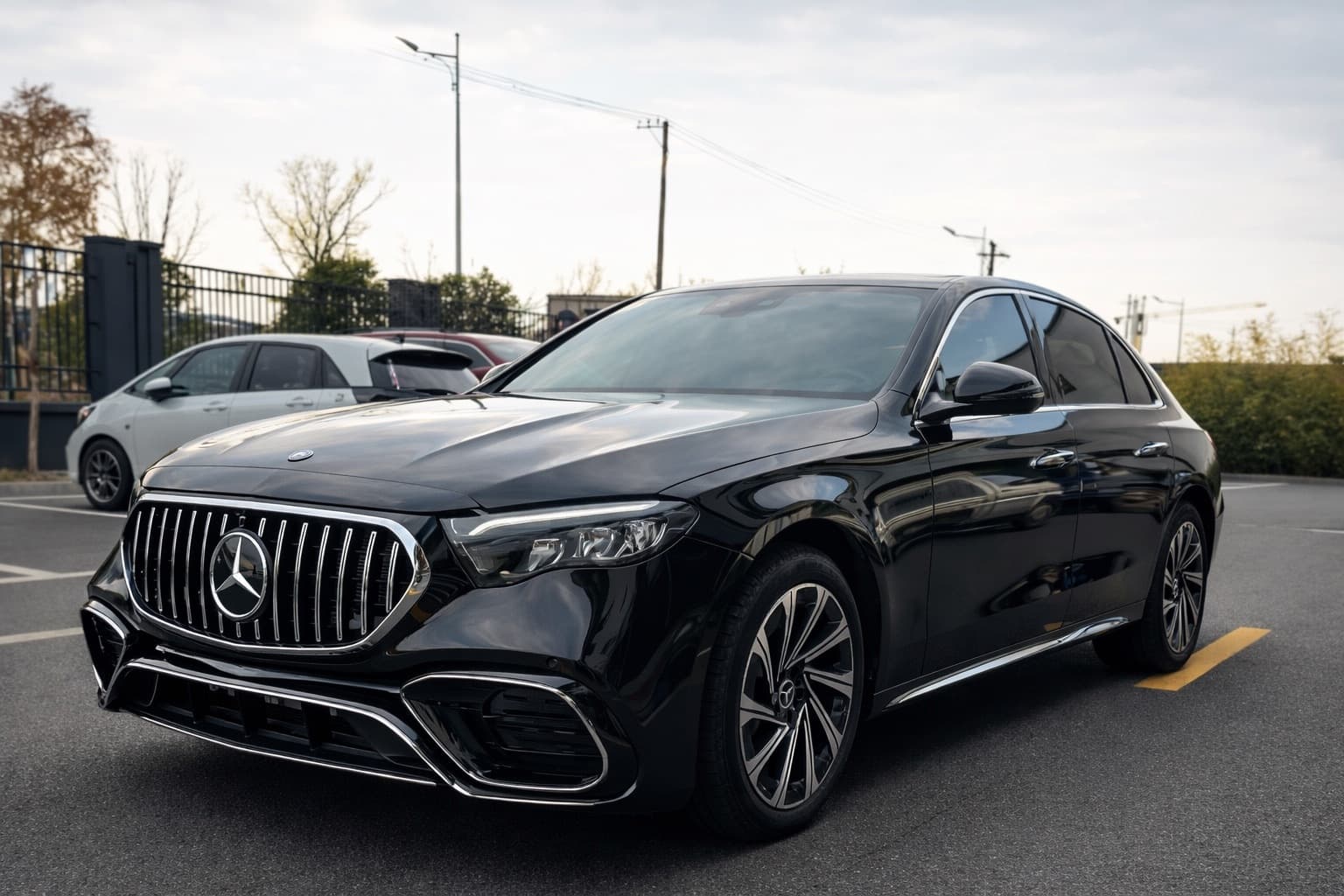 Передній бампер в стилі W223 S63 AMG