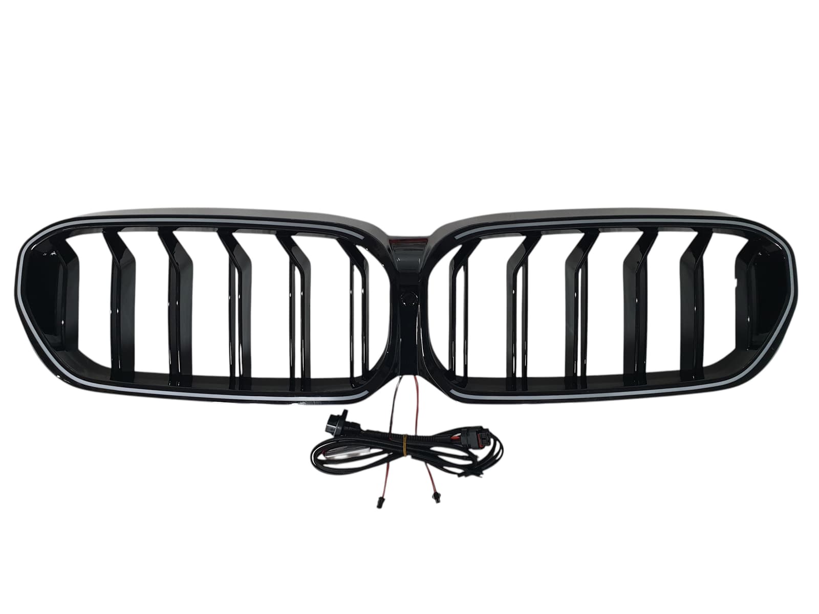 Ніздрі Чорний глянець LED (Iconic Glow) 2bar на BMW 5 Series G30 / G31 2020-2023 року 4