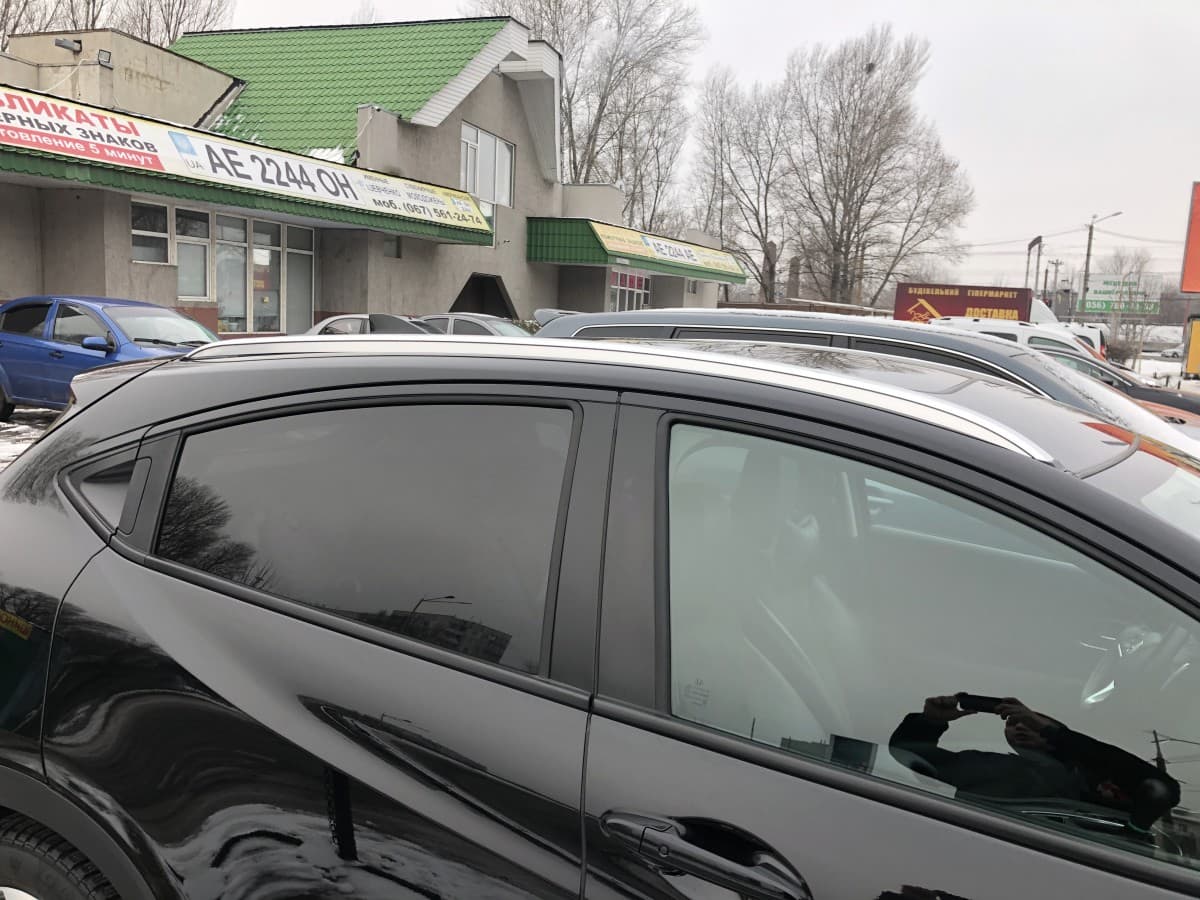 Рейлінги на дах Honda Hrv 2015+ якість оригіналу (алюміній 2шт.) 2