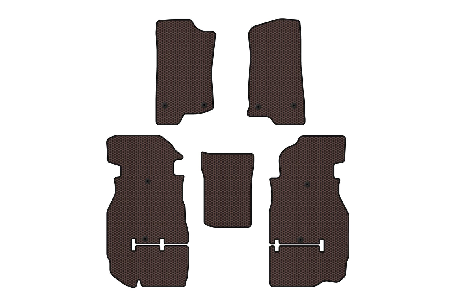 Гумові килимки Carsuit (Rubicon Unlimited/5-ти дверний, коричневий)