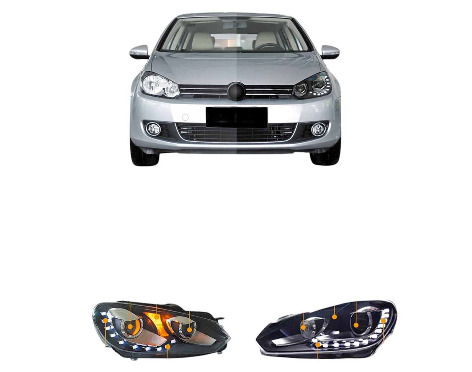 Передні фари LED DRL (2 шт)