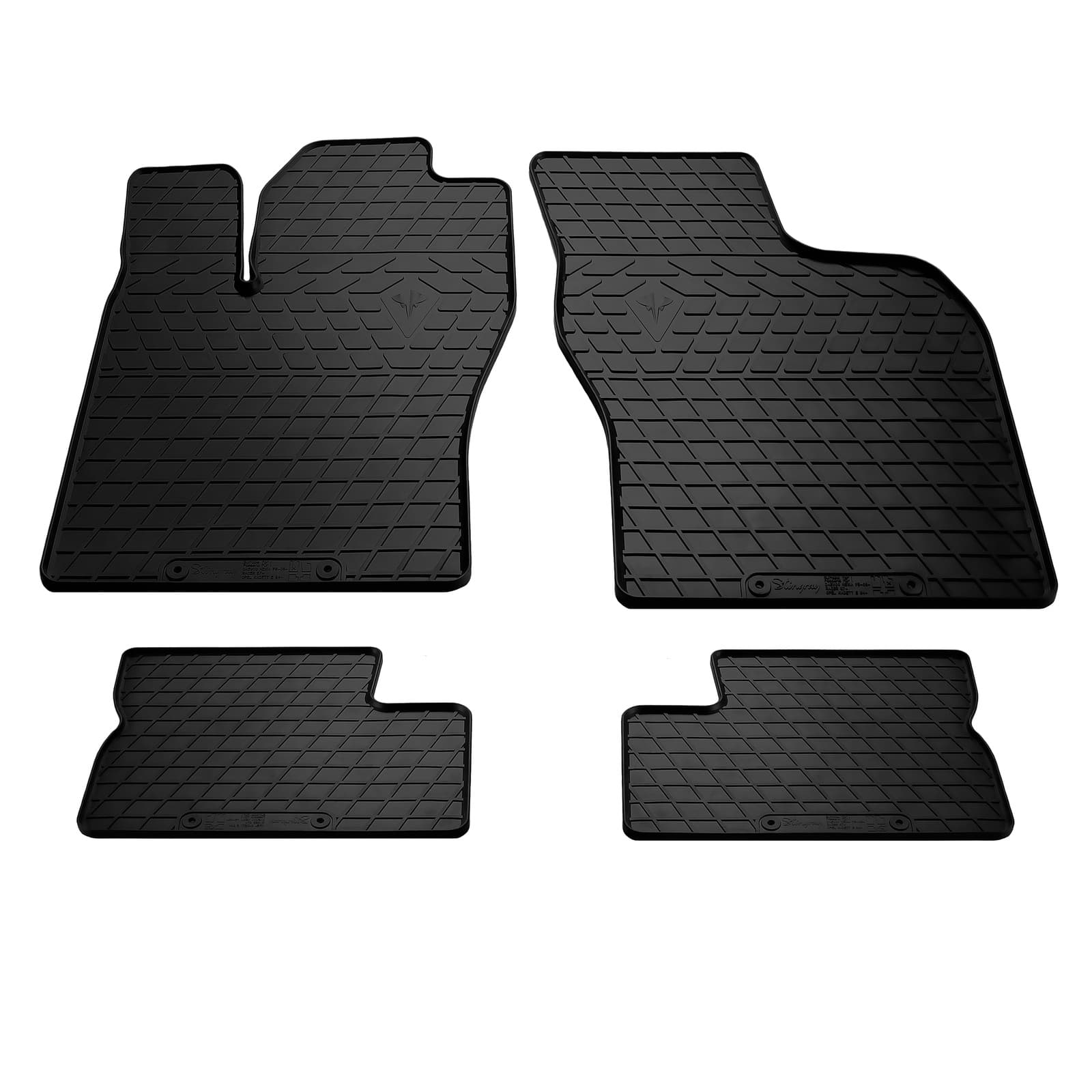 Гумові килимки (4 шт, Stingray) Premium - без запаху
