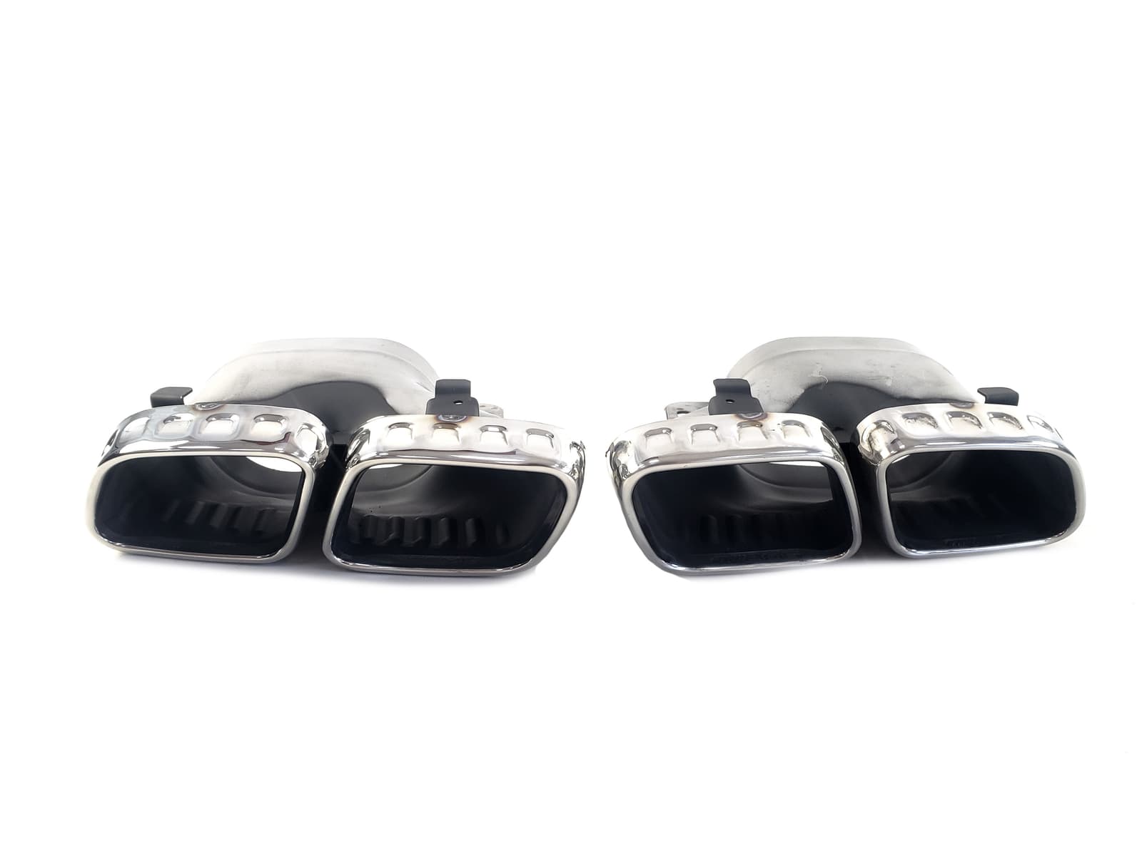 Дифузор (заднього бампера) Full Black / Chrome Pipe (стиль E63) Coupe AMG на Mercedes-Benz E-Class W213 2020-2023 року 5