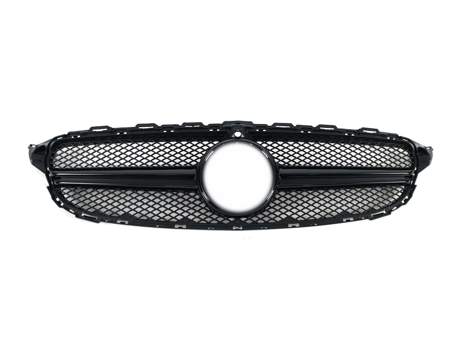 Решітка радіатора Full Black (з місцем під камеру) AMG на Mercedes-Benz C-Class W205 2014-2018 року