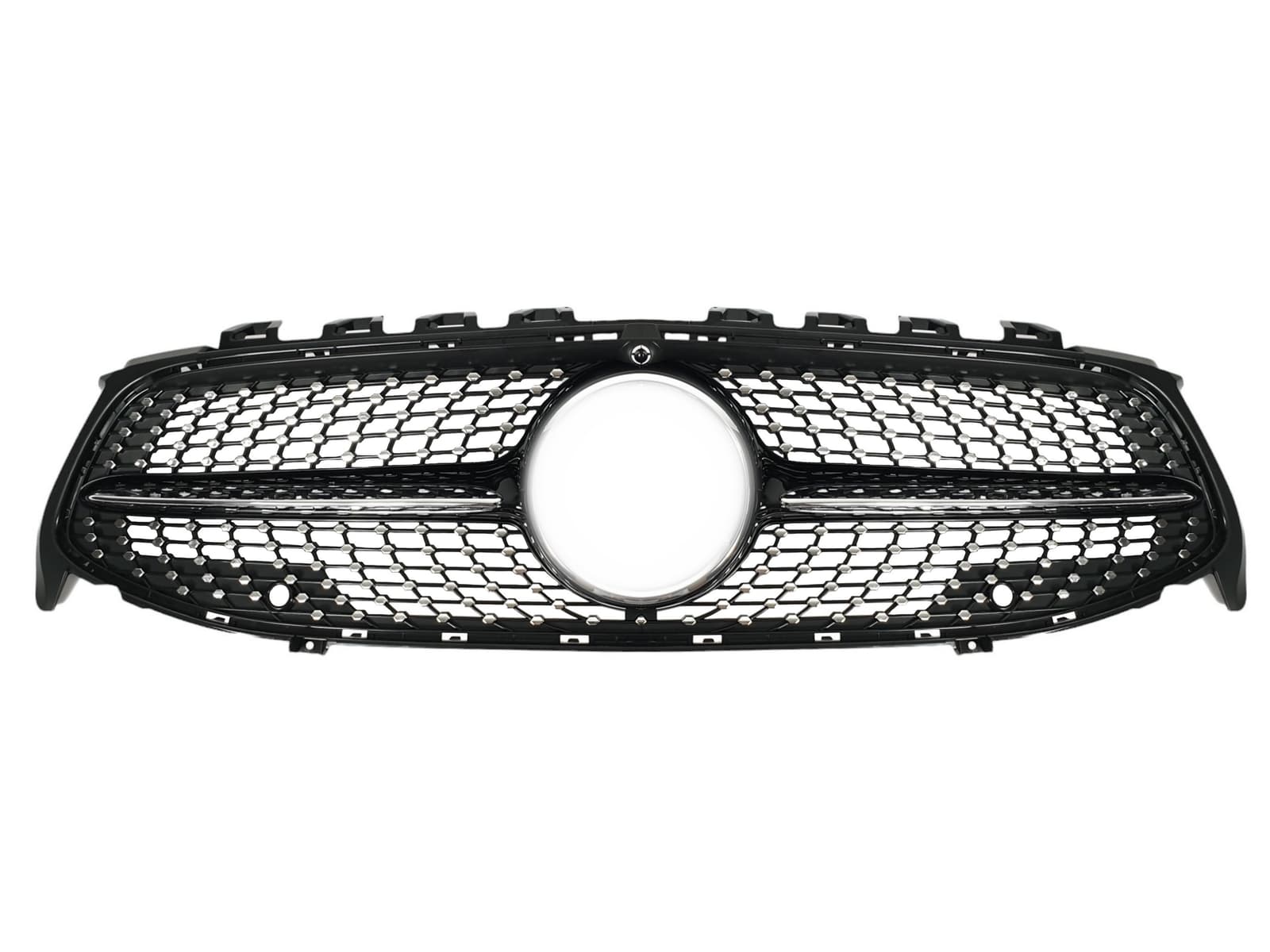 Решітка радіатора Black (з місцем під камеру) Diamond на Mercedes-Benz CLA-Class C118 2019-2023 року