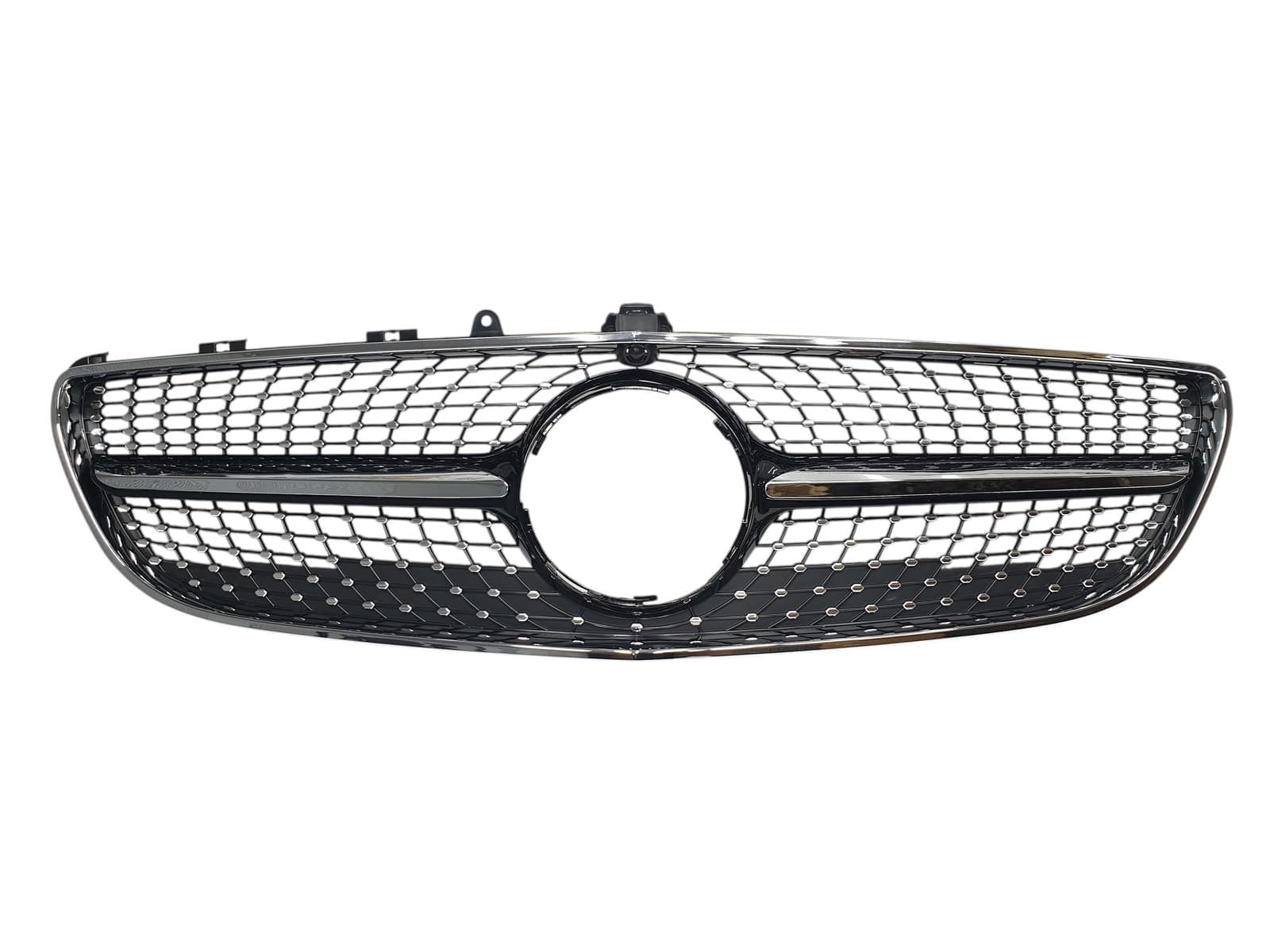 Решітка радіатора Black Diamond + рамка на Mercedes-Benz CLS-Class C218 2014-2018 року