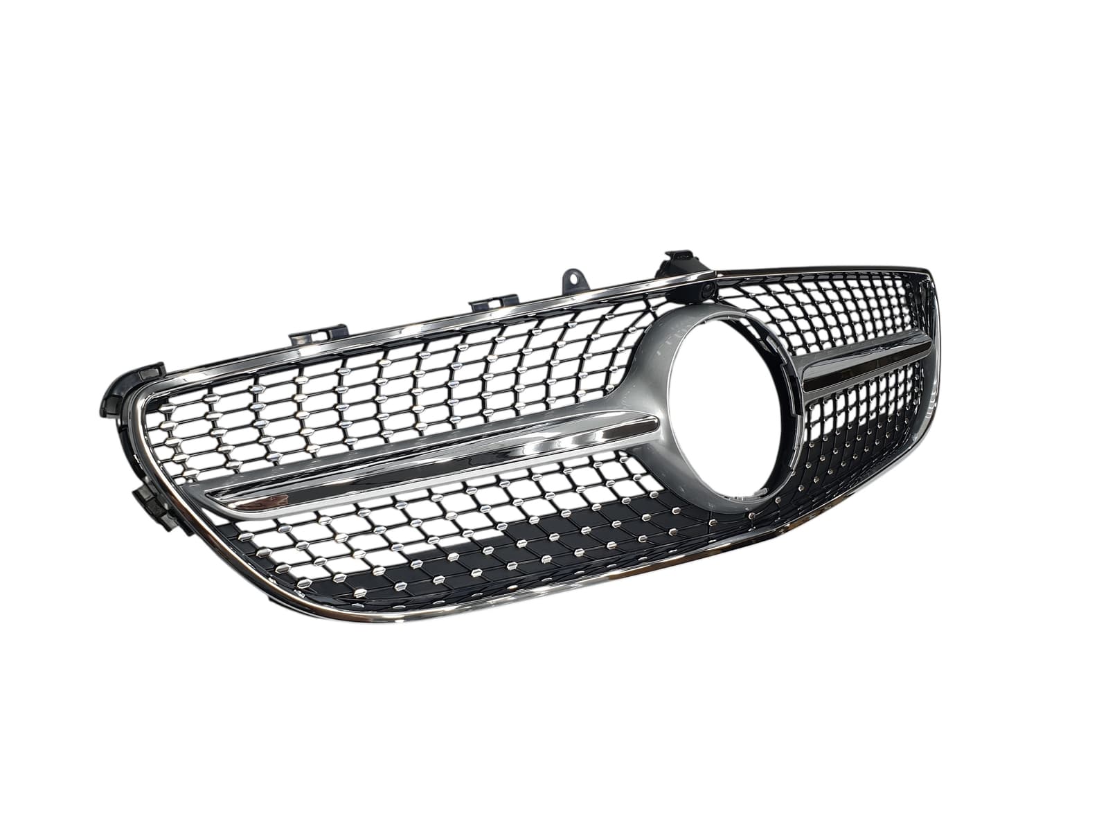Решітка радіатора Silver Diamond + рамка на Mercedes-Benz CLS-Class C218 2014-2018 року 2