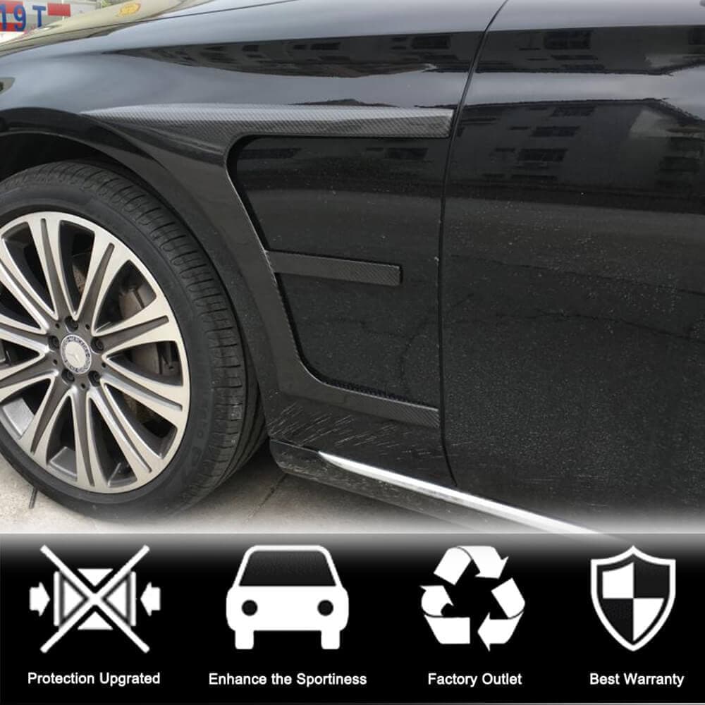 Накладки на передні крила (AMG-Line/E43 AMG 2016-2019, Карбон) 3