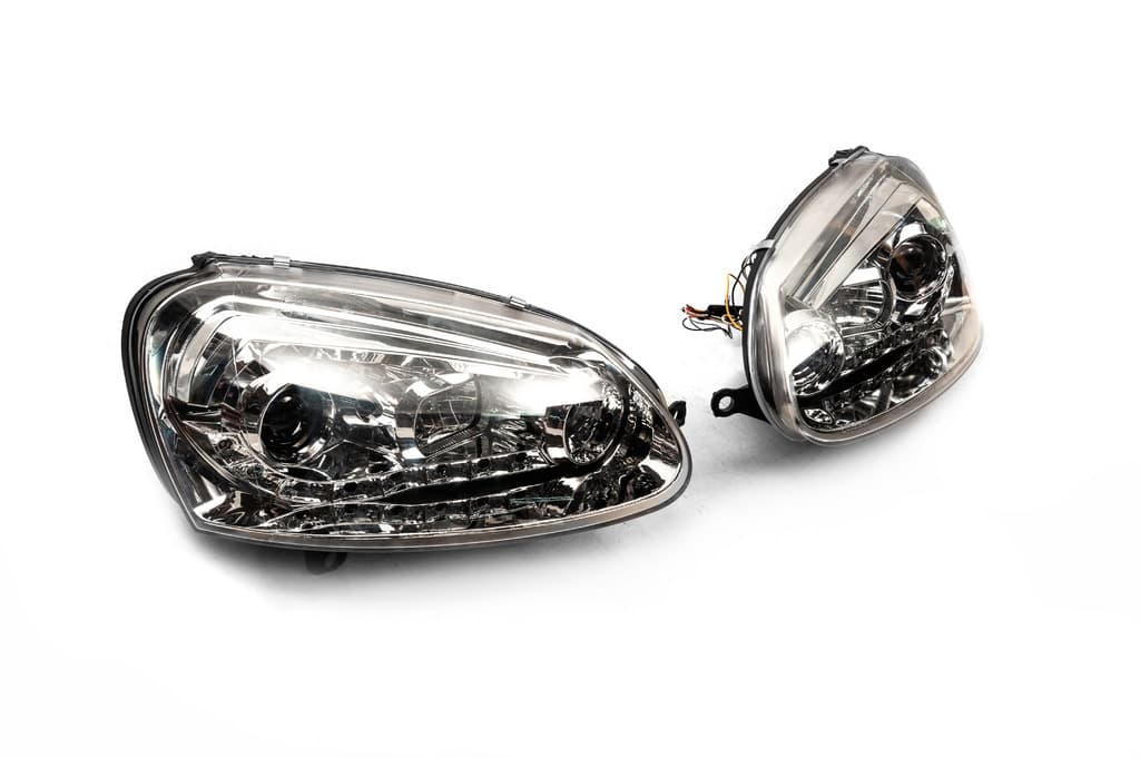 Передня оптика з LED вогнями Silver (2 шт) 3