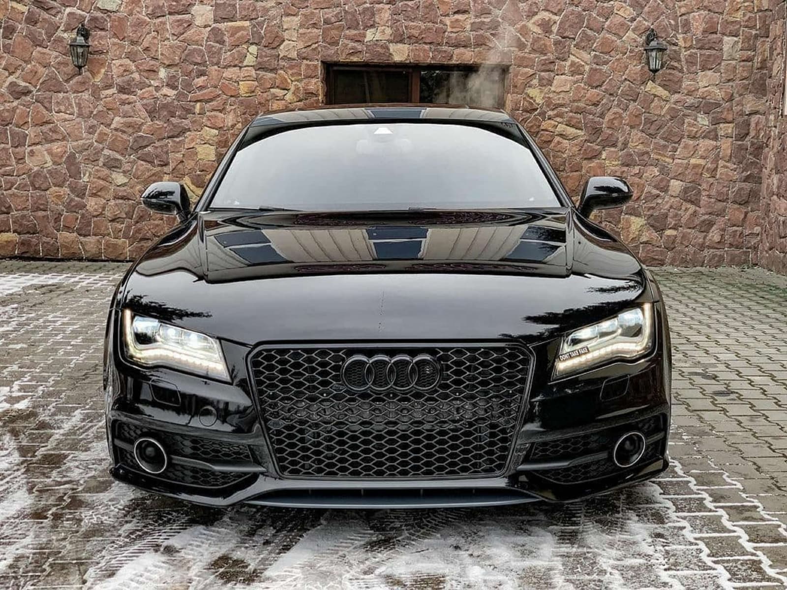 Решітка радіатора Full Black (в стилі RS7) на Audi A7 4G 2010-2014 року 5