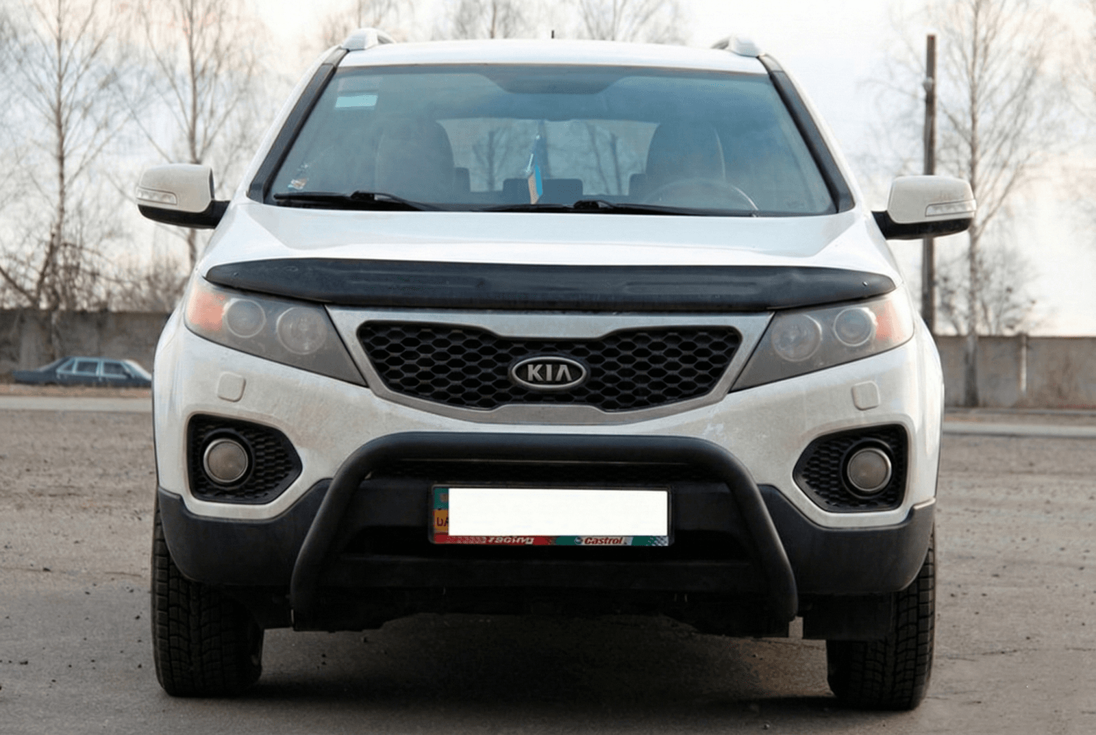 Кенгурятник WT007 Black (нерж.)