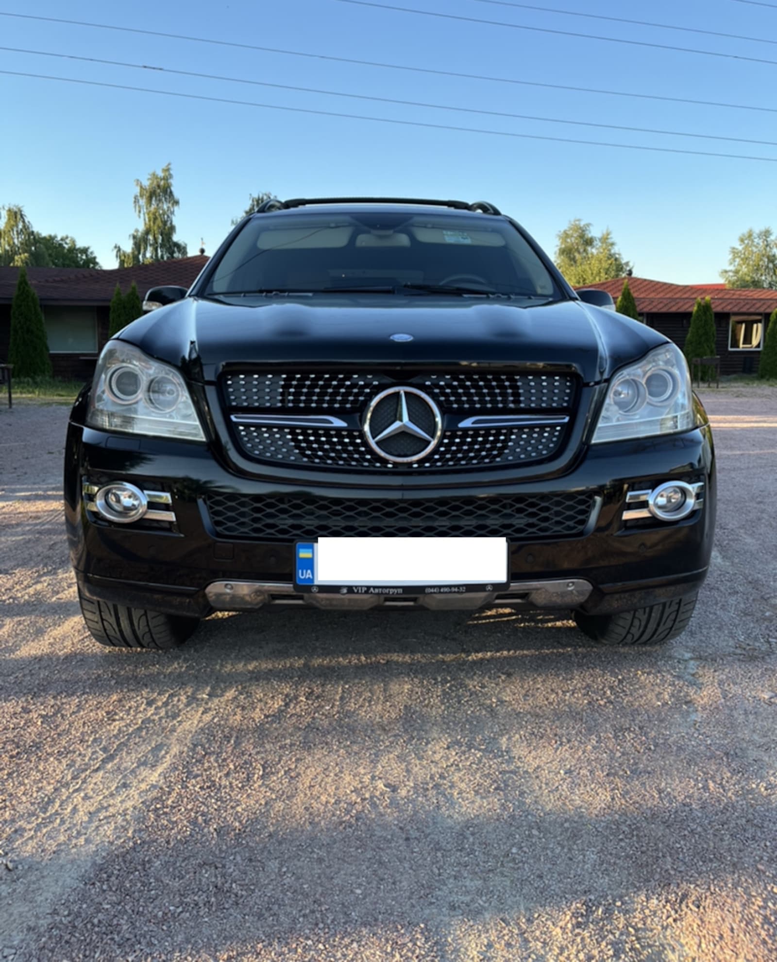 Решітка радіатора Black Diamond на Mercedes-Benz GL-Class X164 2006-2009 року 4