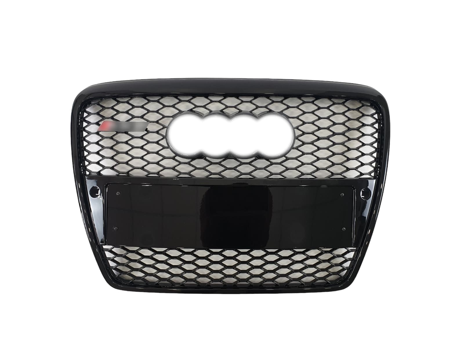 Решітка радіатора Full Black (в стилі RS6) під PDC на Audi A6 C6 2004-2011 року