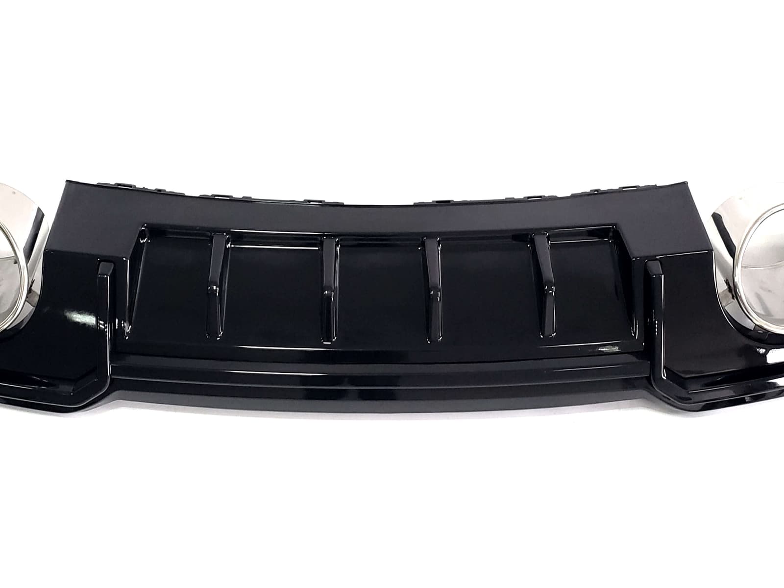Дифузор (заднього бампера) Full Black / Chrome Pipe (в стилі RS3) Sedan S-Line на Audi A3 8V 2016-2020 року 3