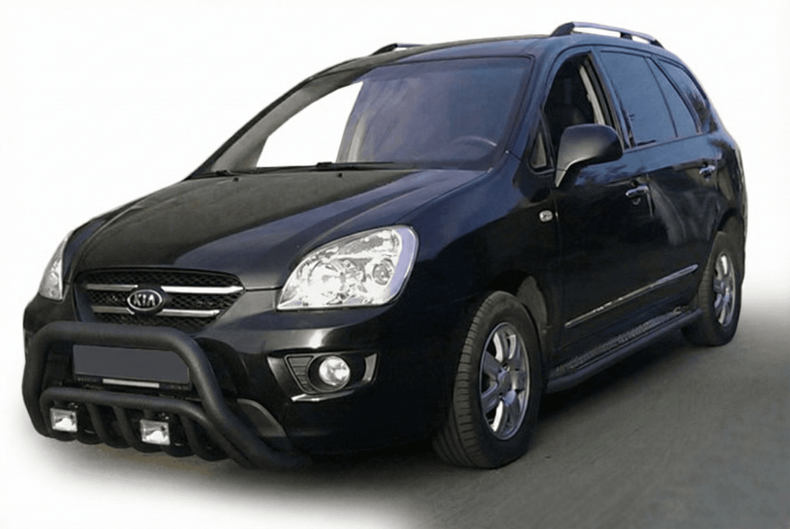 Кенгурятник WT002 Black (нерж)