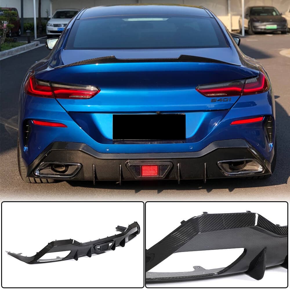 Дифузор заднього бампера V1 (для G16 M-Sport, Карбон)