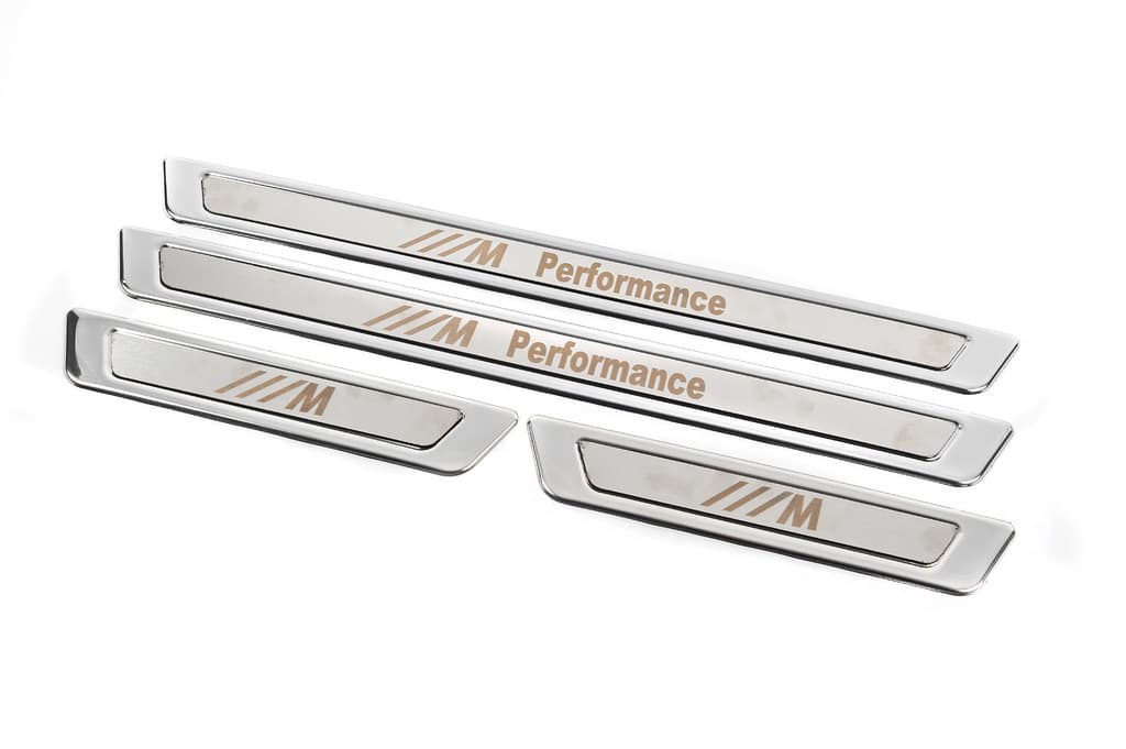 Універсальні накладки на пороги BMW M Performance V-1 (4 шт., нерж) 6