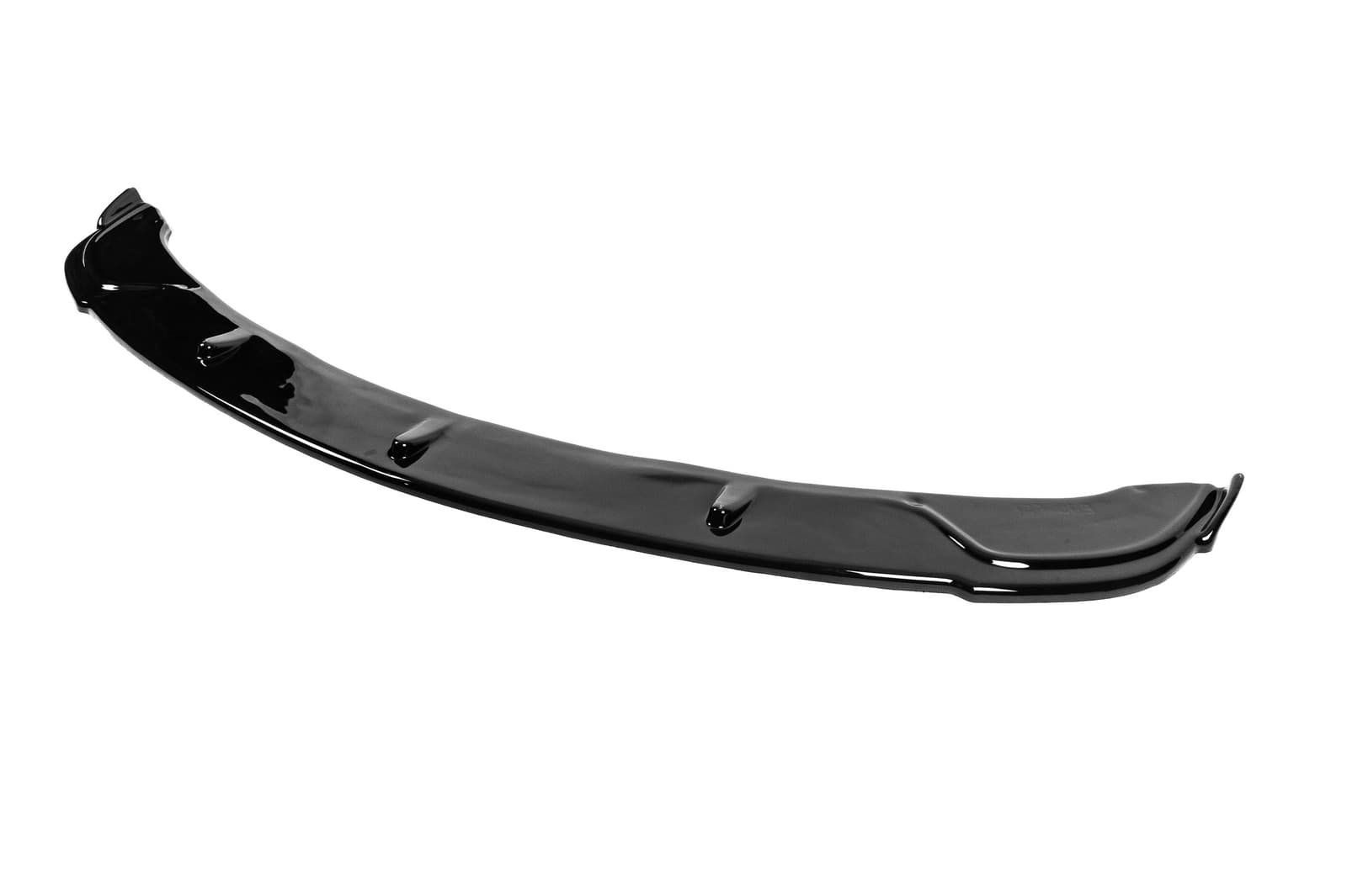 Передня Lip накладка V-1 (для E90 M-Sport 2008-2011, чорний глянець) 3