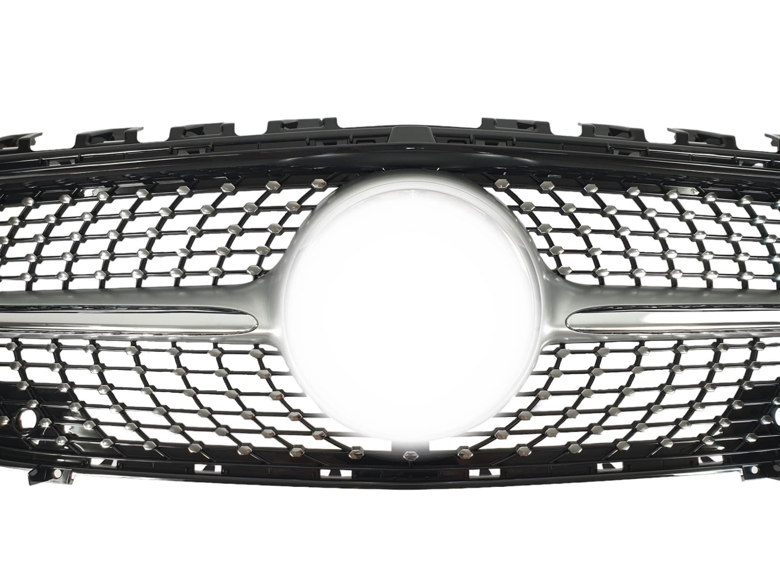 Решітка радіатора Silver (без місця під камеру) Diamond на Mercedes-Benz CLA-Class C118 2019-2023 року 2