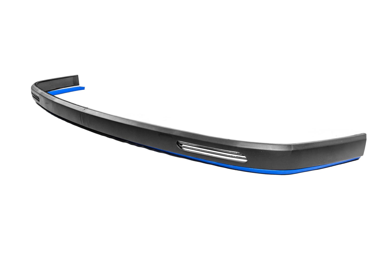 Універсальна передня Lip накладка Blue V-1 (ABS, чорний глянець)