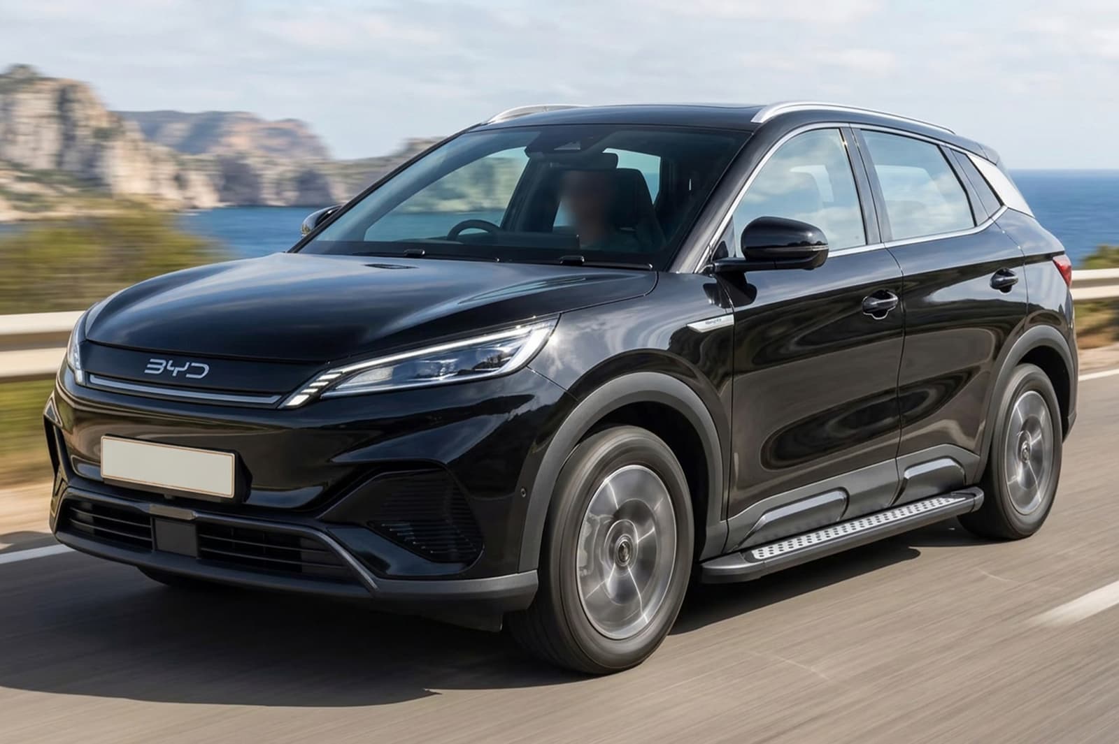 Бокові пороги Vision New Black (2 шт., Алюміній)