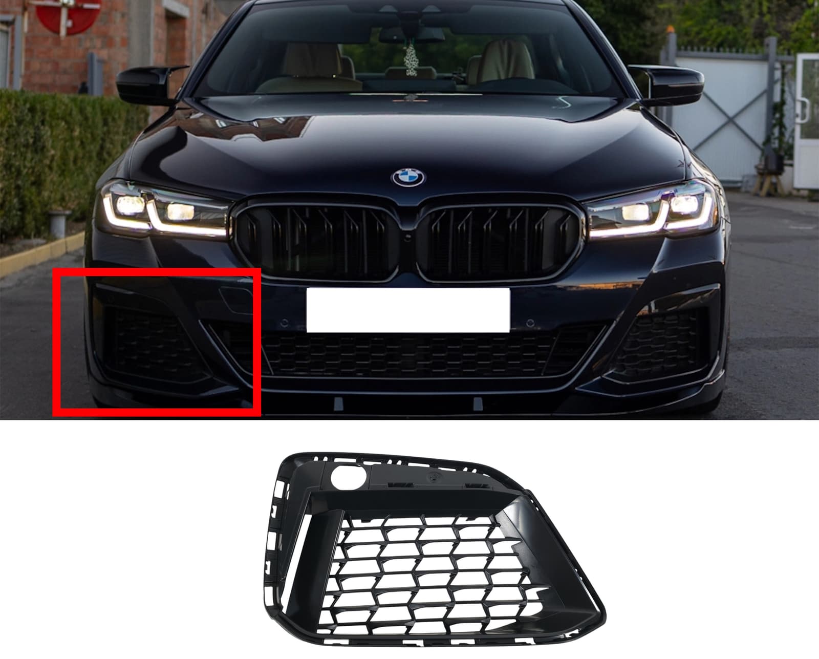 Решітки в бампер RH (M-Paket) на BMW 5 Series G30 / G31 2020-2023 року