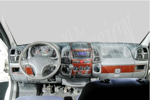 Накладки на панель (Meric, 2002-2006) Карбон 3
