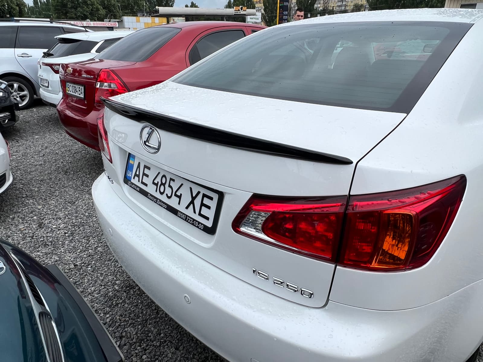 Спойлер лип багажника Lexus IS 2005-2012 ABS пластик, колір чорний глянець
