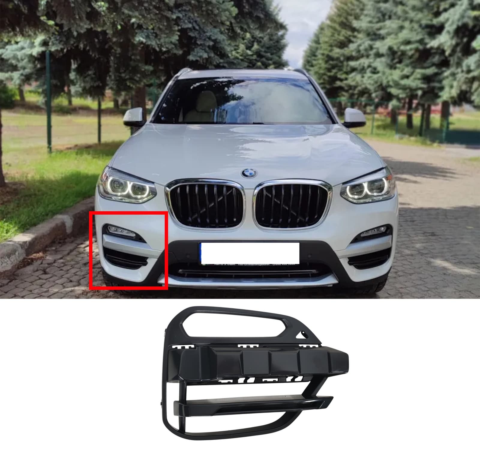 Решітки в бампер RH (X-Line) на BMW X3 G01 2018-2022 року