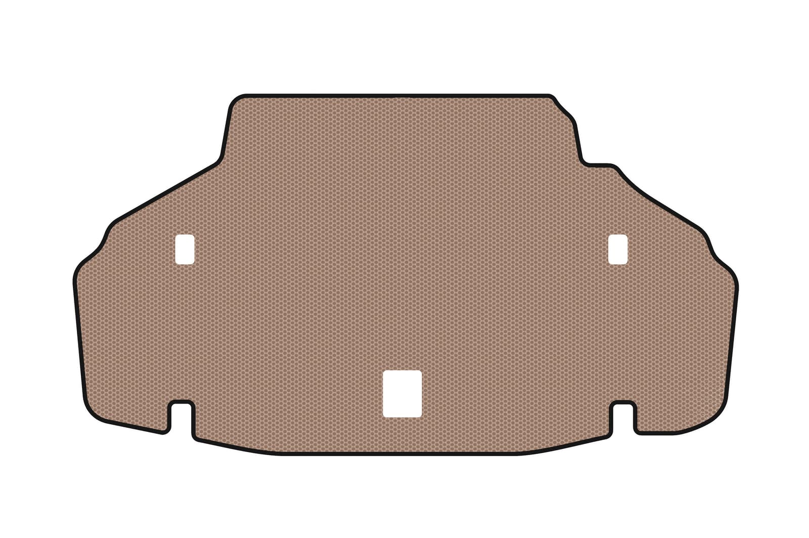 Гумовий килимок в багажник Carsuit (2007-2010, SD, Довга база, бежевий)
