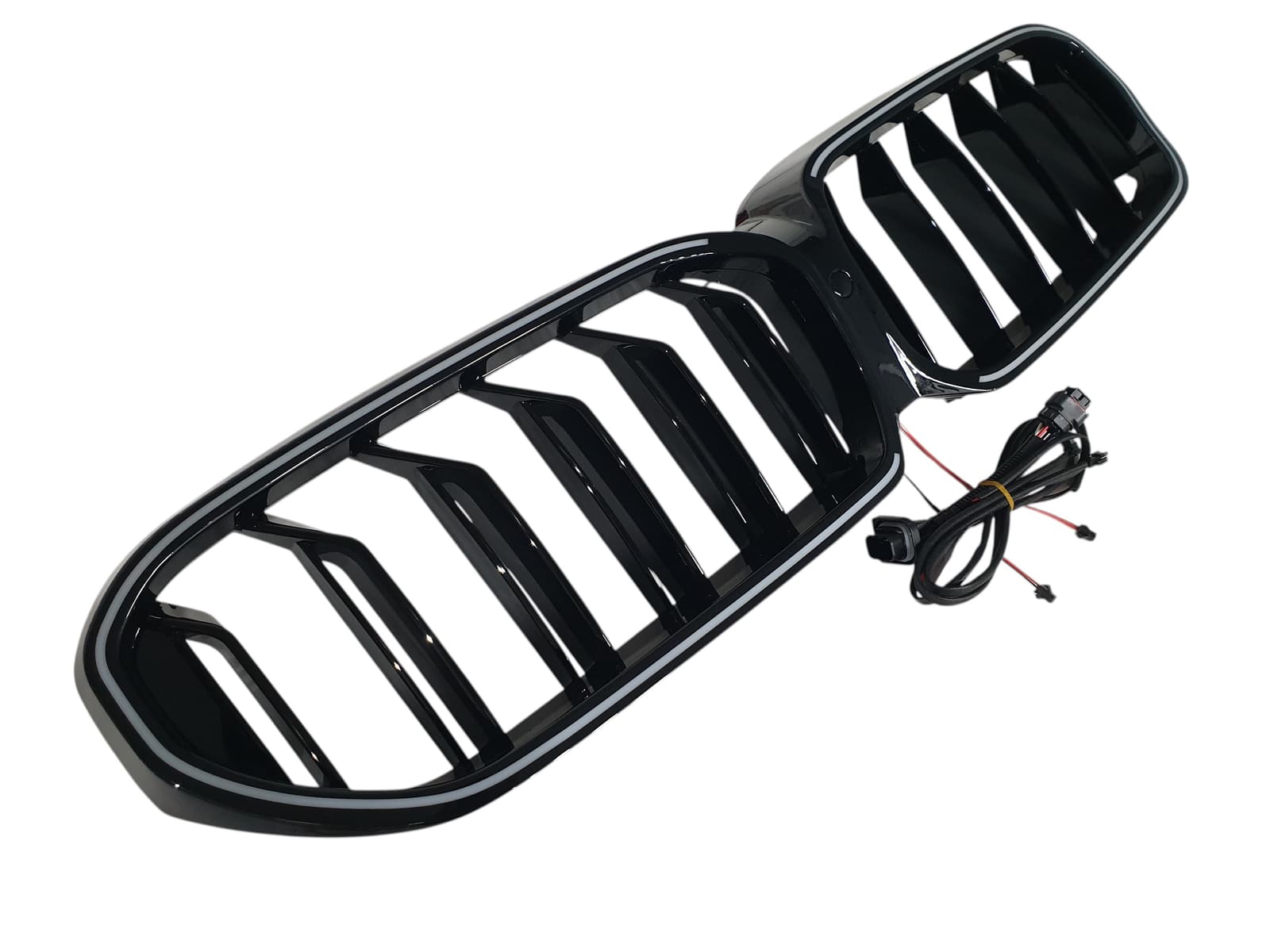 Ніздрі Чорний глянець LED (Iconic Glow) 2bar на BMW 5 Series G30 / G31 2020-2023 року 5