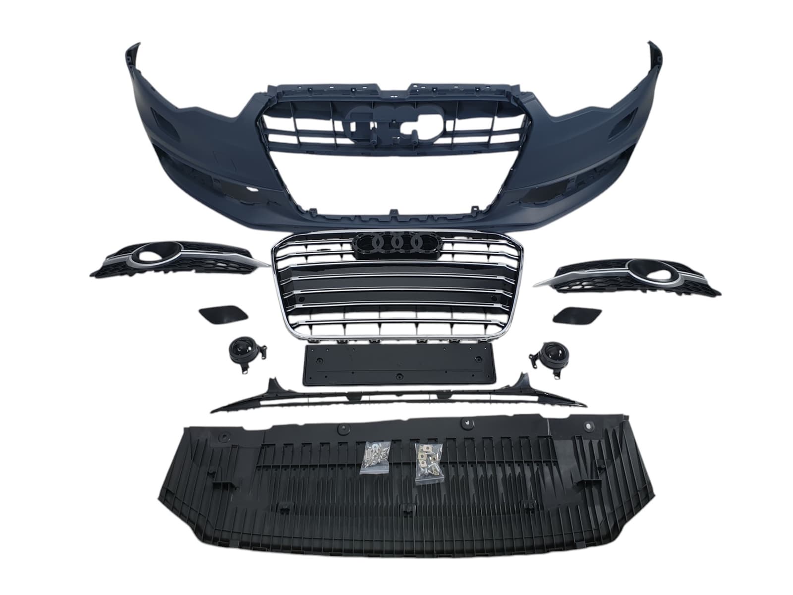 Передній бампер (S-Line) V2 на Audi A6 C7 2011-2014 року 2